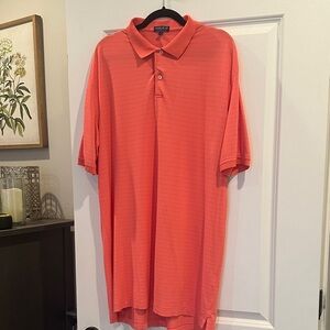 Peter Millar Men's Vibrant Coral Polo XL-Tall
